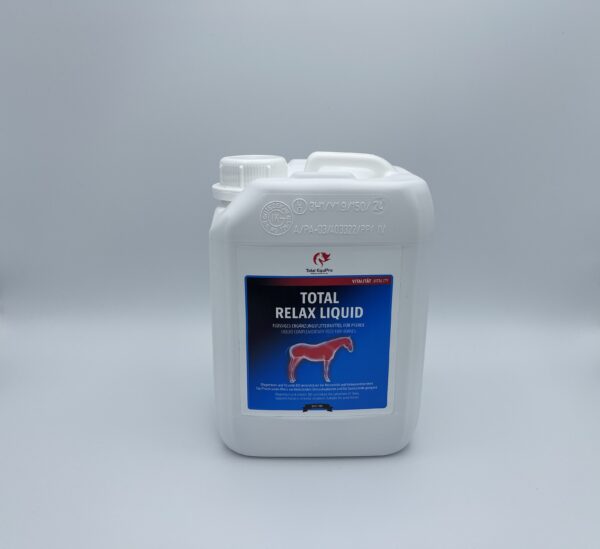 TOTAL Erlax Liquid im 2,5-Liter-Kanister – Ergänzungsfuttermittel zur Unterstützung des Nervensystems und zur Förderung der Gelassenheit bei Pferden